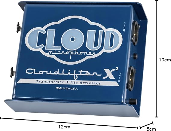 Cloud Microphone - Cloudlifter CL-X2 Transformers Microphone Activator - Ultra Clean Microphone Preamp Gain - Made in USA
