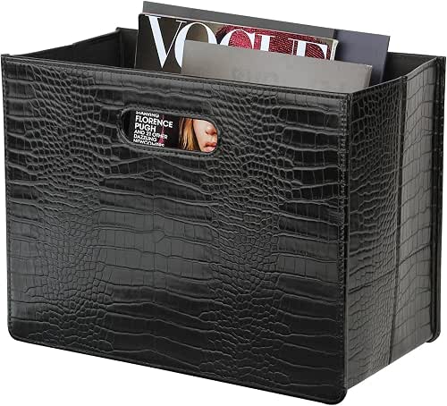 HofferRuffer Magazine Basket Holder, Foldable Magazine Rack, Document File Holder
