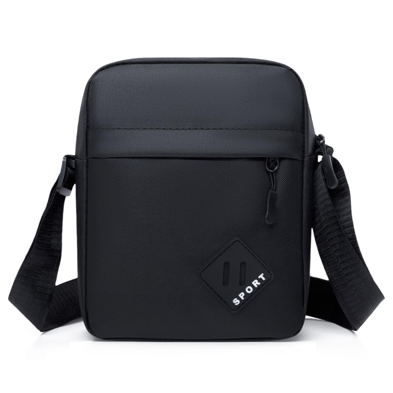 Aucuu Męska torba na ramię, torba Oxford, torba crossbody, wodoodporna męska mała torba boczna, torebka na co dzień, torba kurierska z zamkiem błyskawicznym i regulowanym paskiem, lekka torba na