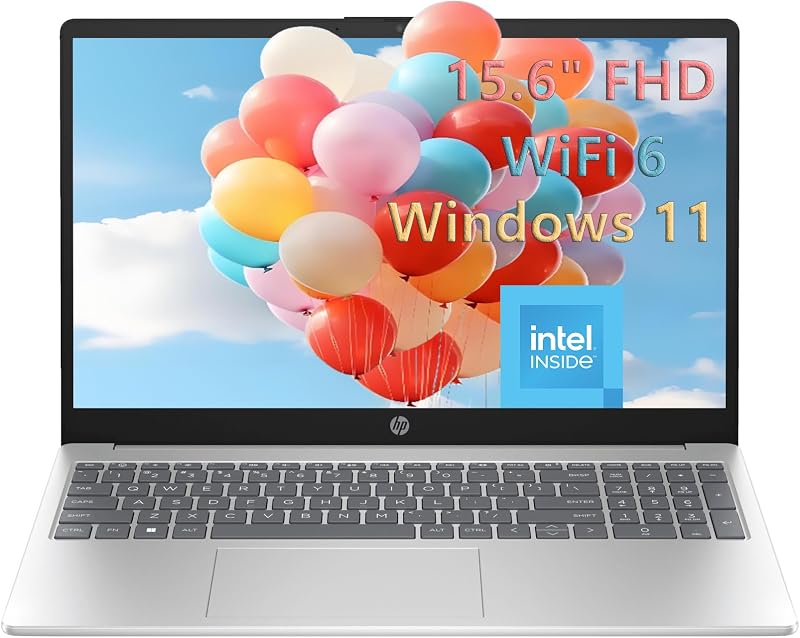 HP Laptop Computer with Intel N100, 8GB RAM & 256GB SSD, Microsoft Office 365, for Daily School and Home use, AI-Ready, Video & Photo Editing, Long Battery Life & Fast Charging, Windows 11 Home