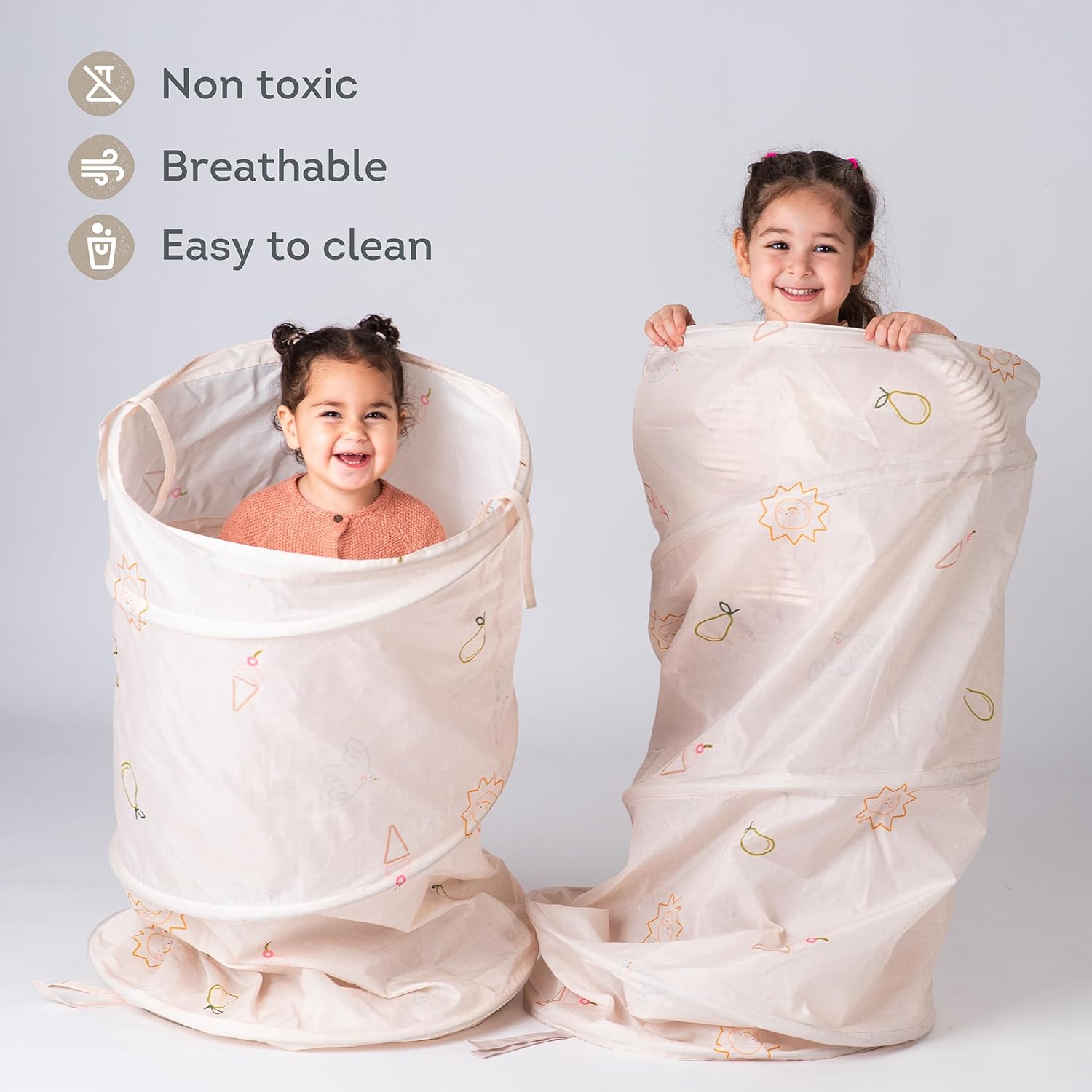 Taf Toys Play Light Tunnel Tent for Toddlers 1-3 - Baby Tunnel with Plush Bear - Engage Senses & Encourage Crawling - Twinkling Lights & Dual Light Modes - Kids Toddler Tunnels Crawl Indoor & Outdoor