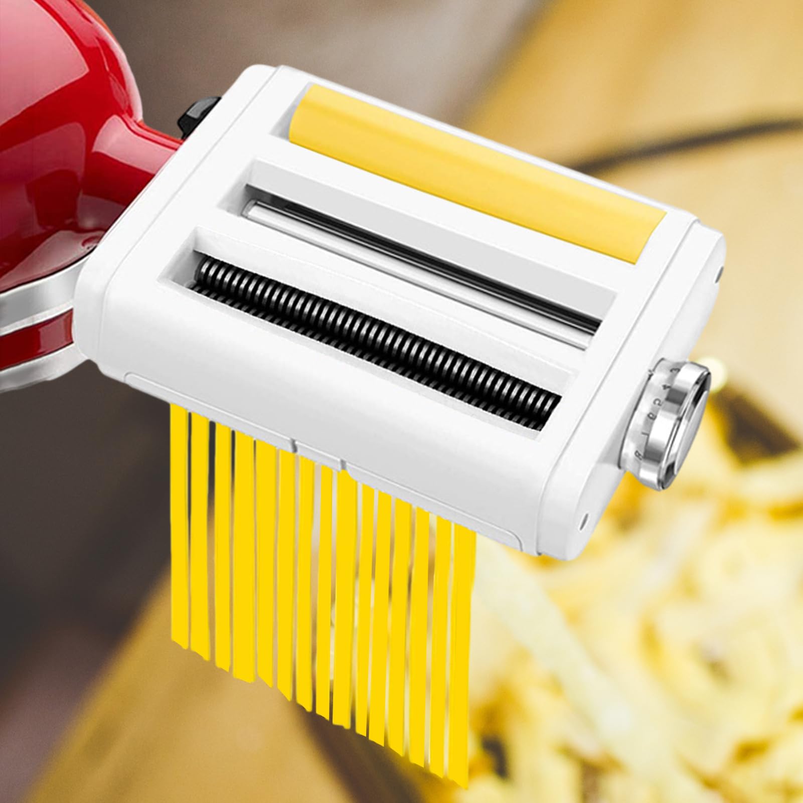 Pasta Roller & Cutter 3-in-1-Set – Vielseitiges Zubehörset Pastata | Herstellung | Roll-Schneidwerkzeuge Frische Hausgemachte Pasta, Lasagneplatten, Spaghetti Fettuccine, Ideal für Küche