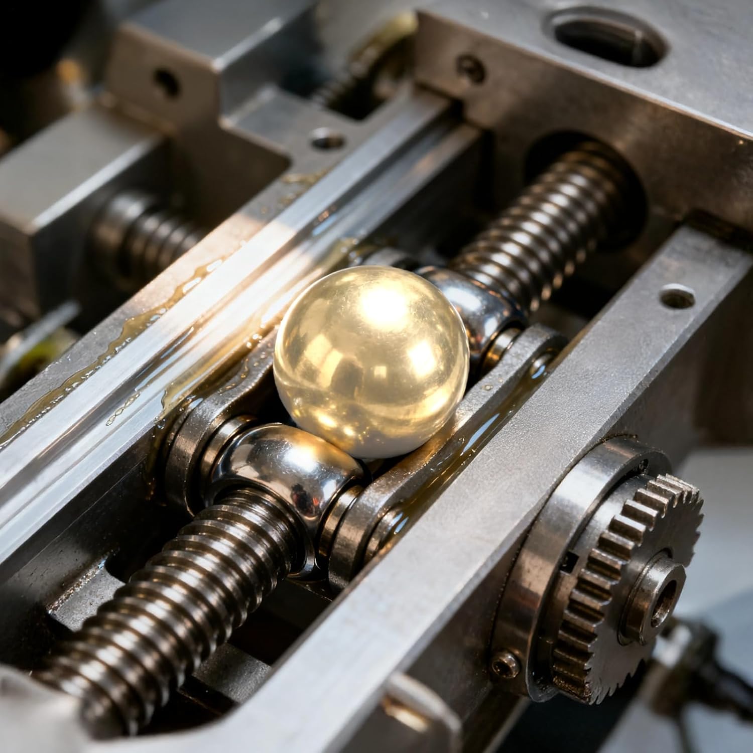 Brass Balls 1 in, 1 Lb Solid Spheres, Precision H62 Brass Balls, Conductivity, Industrial and DIY Applications