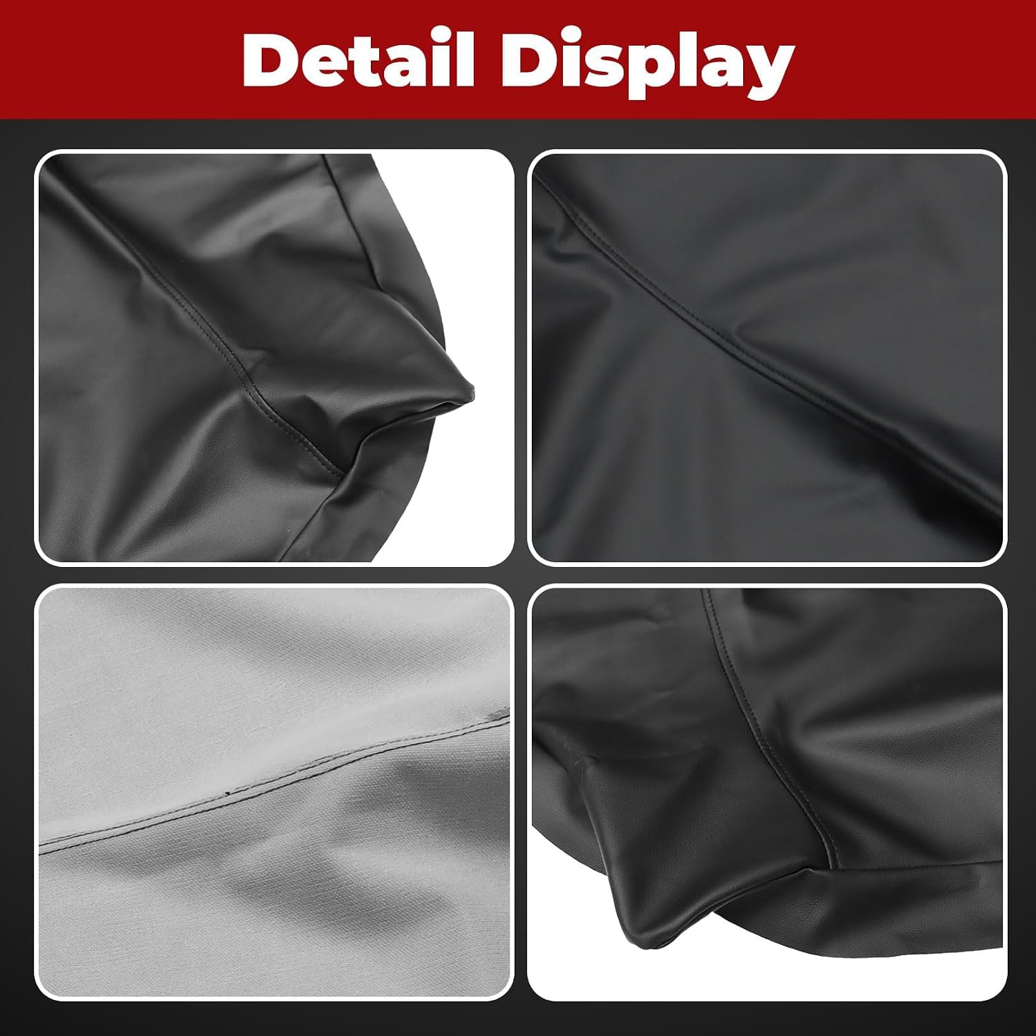 Nakkaa Seat Cover Compatible with 2005-2011 Rubicon/Foreman 500 ATV Black Seat Cover Synthetic Leather