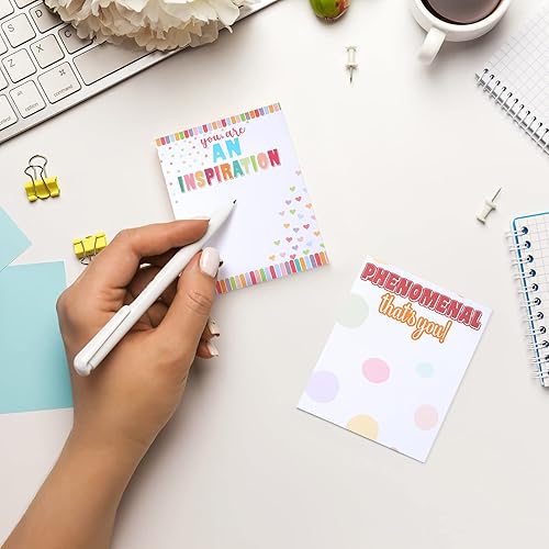 Miniatura 6 de Geyee 12 blocs de notas adhesivas de empoderamiento, 360 hojas, 3 x 4, notas adhesivas motivacionales para educadores, bloc de notas inspiradoras