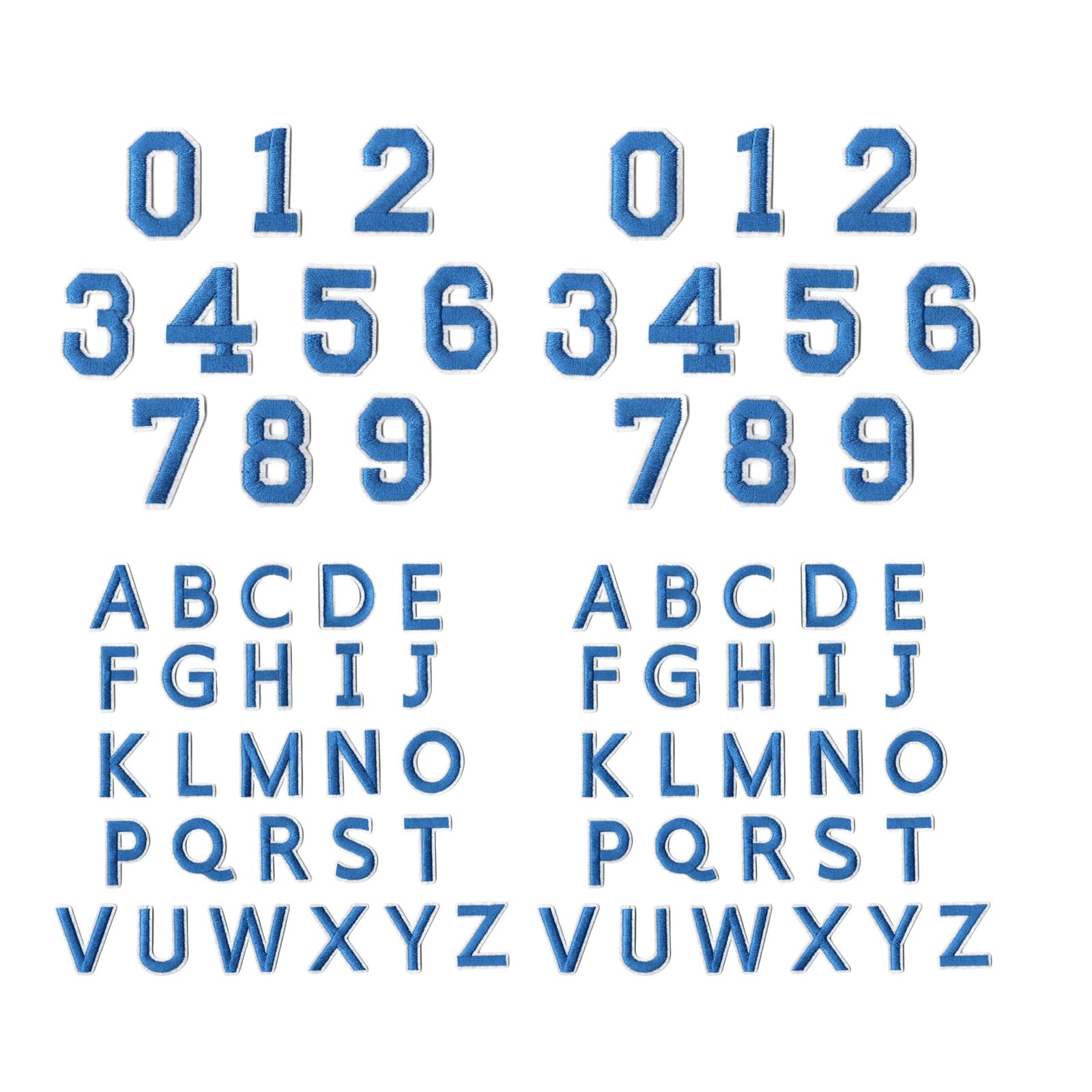 Xjdzineq 72 Embroidered Letter Number Patches Washable Sewing on Decal for Backpacks Hat Designs Clothing Patches