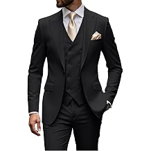 Mens Suit 3 Piece Set Blazer Double Breasted Vest Pants Formal Outfit