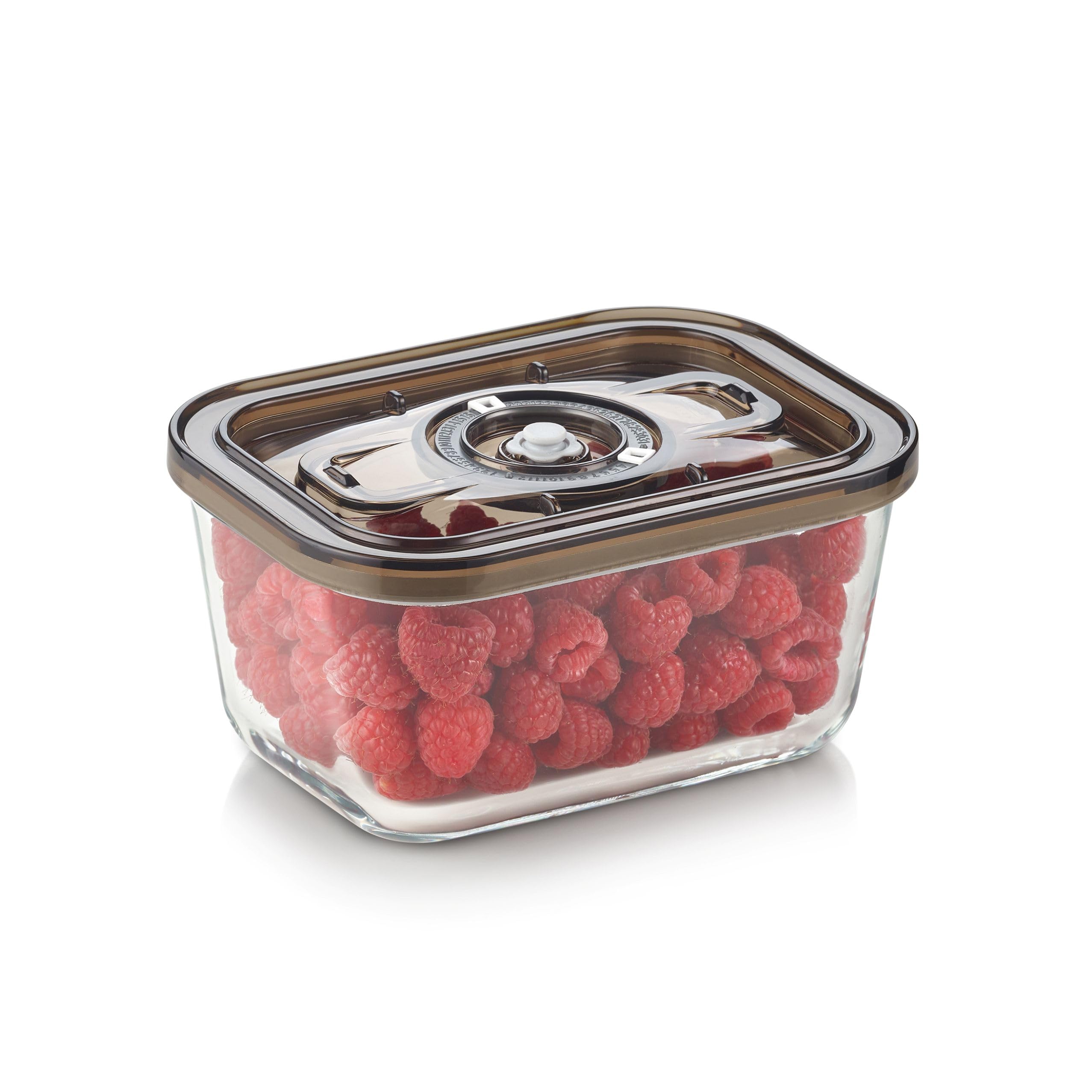 Caso VacuBoxx Eco M- Vakuum-Frischebehälter, 800 ml Volumen, für druckempfindliche und flüssige Lebensmittel, BPA-Frei, Backofenfest, spülmaschinenfest, gefriertauglich