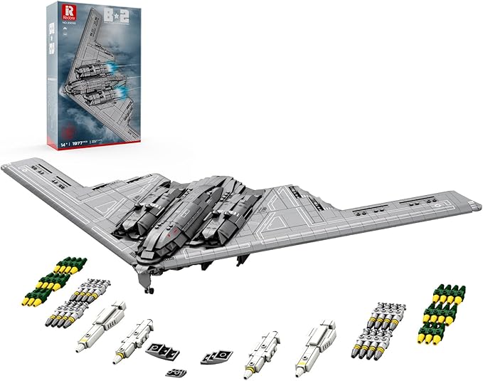 OyaDm Mini F-14 Tomcat - Bloques De Construcción Modelo De Avión, Ala Móvil, Juguetes Militares Para Entusiastas Militares Y Niños, No Incluye Calcomanías (211 Piezas