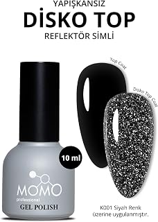 MOMO professional Kalıcı Oje İçin Disko Efekt Top Coat 10 ml
