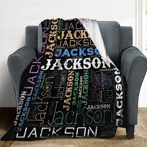 Miniatura 3 de Artsadd Manta personalizada con nombre, monograma, regalo de Navidad, cumpleaños, para niños y niñas, para mujeres y hombres