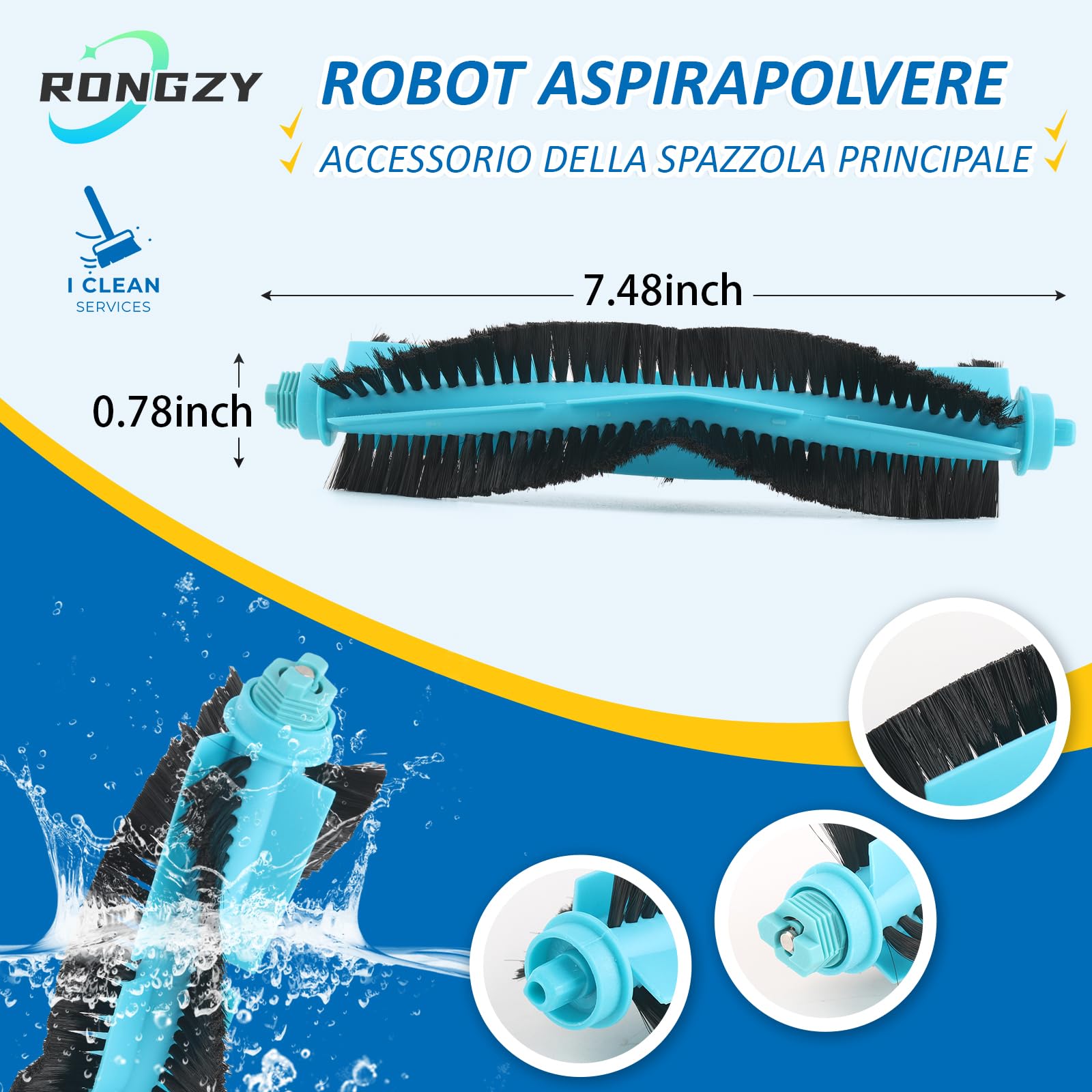 MIRTUX Confezione di accessori compatibile con robot aspirapolvere