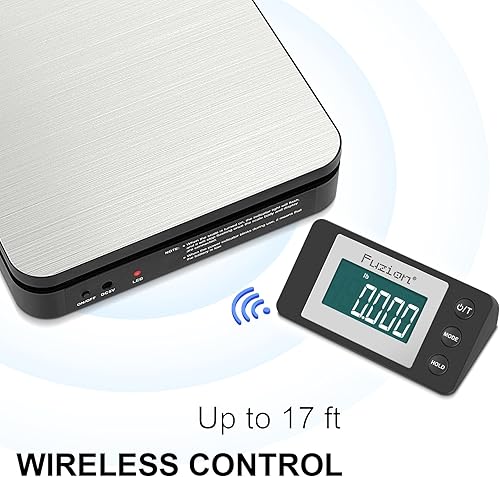 Miniatura 3 de Fuzion Báscula de envío báscula postal inalámbrica de 110 libras x 0.1 oz, pantalla LCD grande, 5 unidades, báscula digital para paquetes, opciones