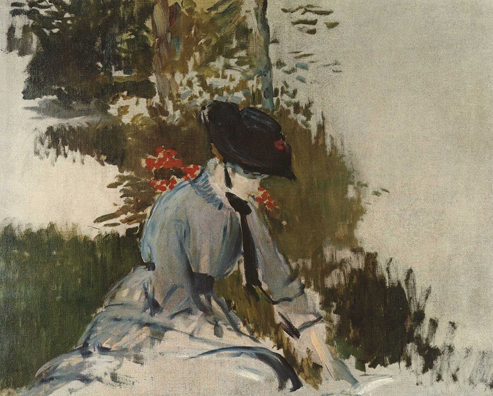 Edouard Manet en lámina mate con marco negro mediano para transformar tu rincón favorito
