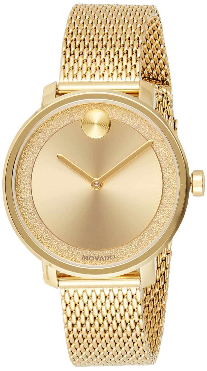 Movado Analog Yellow Dial Womens Watch-3600580.0 (B07VQ791ZH) Amazon Price History, Amazon Price Tracker