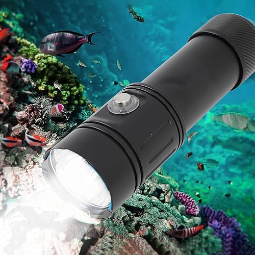 Miniatura 2 de Hilitand Luz de buceo buceo linterna de buceo Super brillante 5000 lúmenes 4 modos subacuática LED sumergible linterna