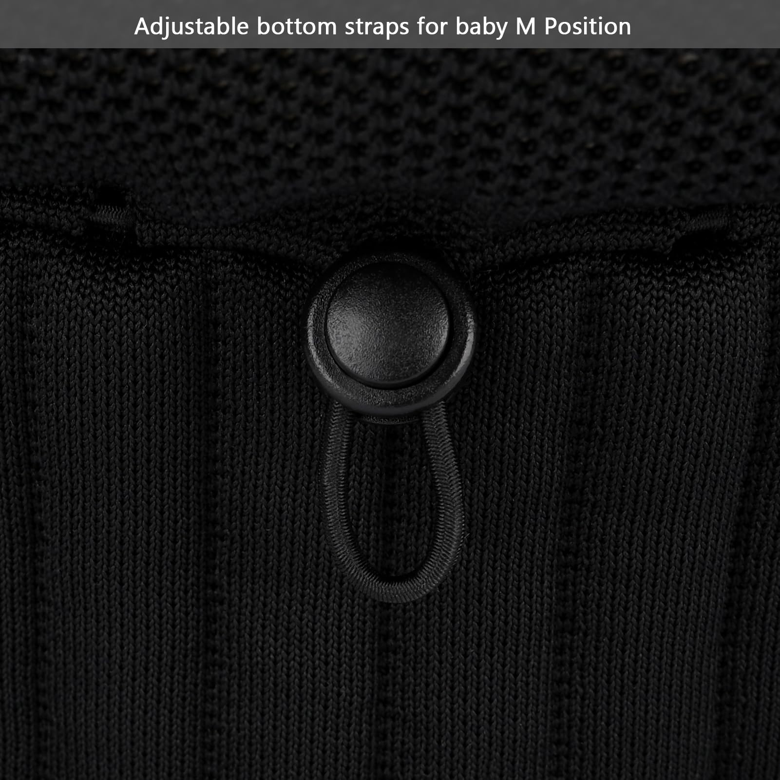Bebamour Knit Baby Carrier,Cozy and Lightweight Carrier for 4-24 Months,Ergonomic Baby Carrier with Head Hood, Khaki — view 9