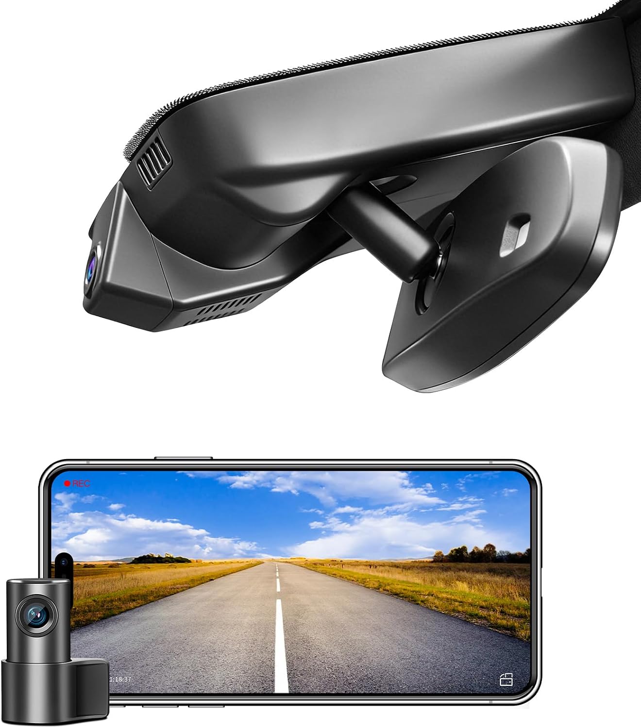 mangoal 4K Front & 2K Rear 2 Channel HDR Dash Cam, Dual STARVIS 2 IMX678 IMX675, Custom Fit for Buick Envista 2024 2025 2026, 5GHz WiFi, GPS, 128GB Card