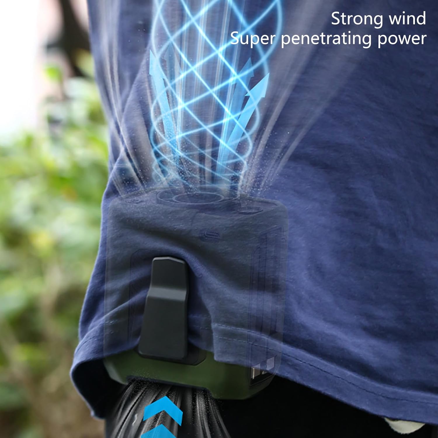 ポータブルウエストクリップファン強力なエアフロー充電式エアコンクーラーファン5速度個人冷却エンダリ充電式クーラー