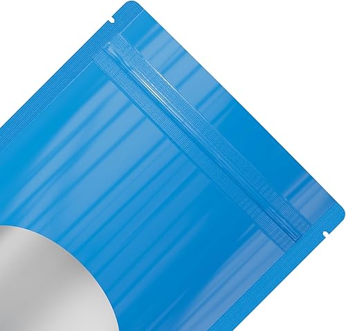 Miniatura 9 de 100 bolsas de doble cara de color matebrillante con ventana redonda transparente (100 bolsaspaquete) (3.3 x 5.5 pulgadas, rojo brillante)