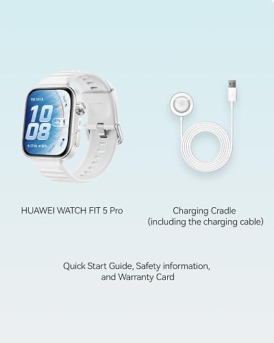 Huawei Montre Intelligente Watch FIT 5 Pro, écran en Verre Saphir de 1,92", Tracker de Fitness, GPS, ECG, SpO2, Surveillance de la santé du Sommeil, NFC Pay, jusqu'à 10 Jours d'autonomie, Android et - 9