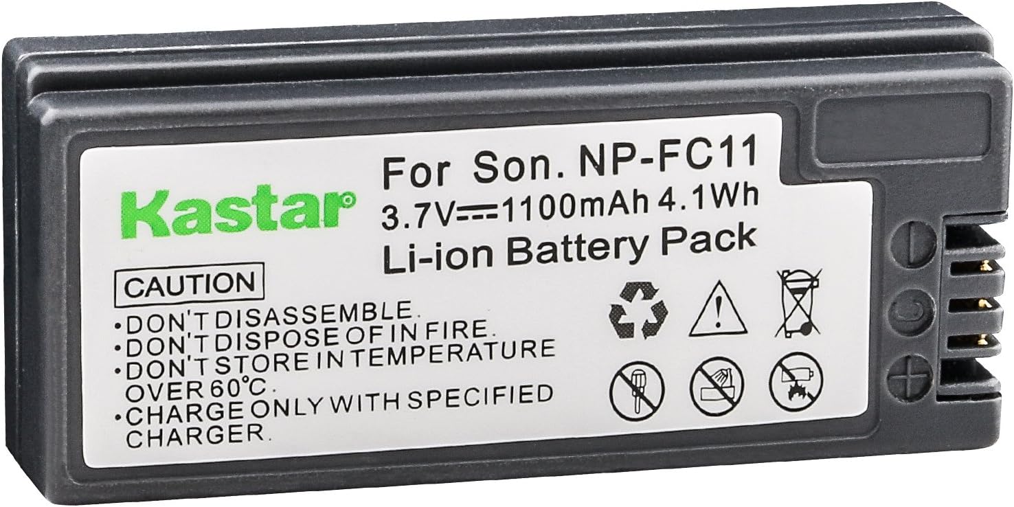 Kastar NP-FC11 Replacement Digital Camera Battery for NP-FC10 NP-FC11 and DSC-P2, DSC-P3, DSC-P5, DSC-P7, DSC-P8, DSC-P9, DSC-P10, DSC-V1 Cameras