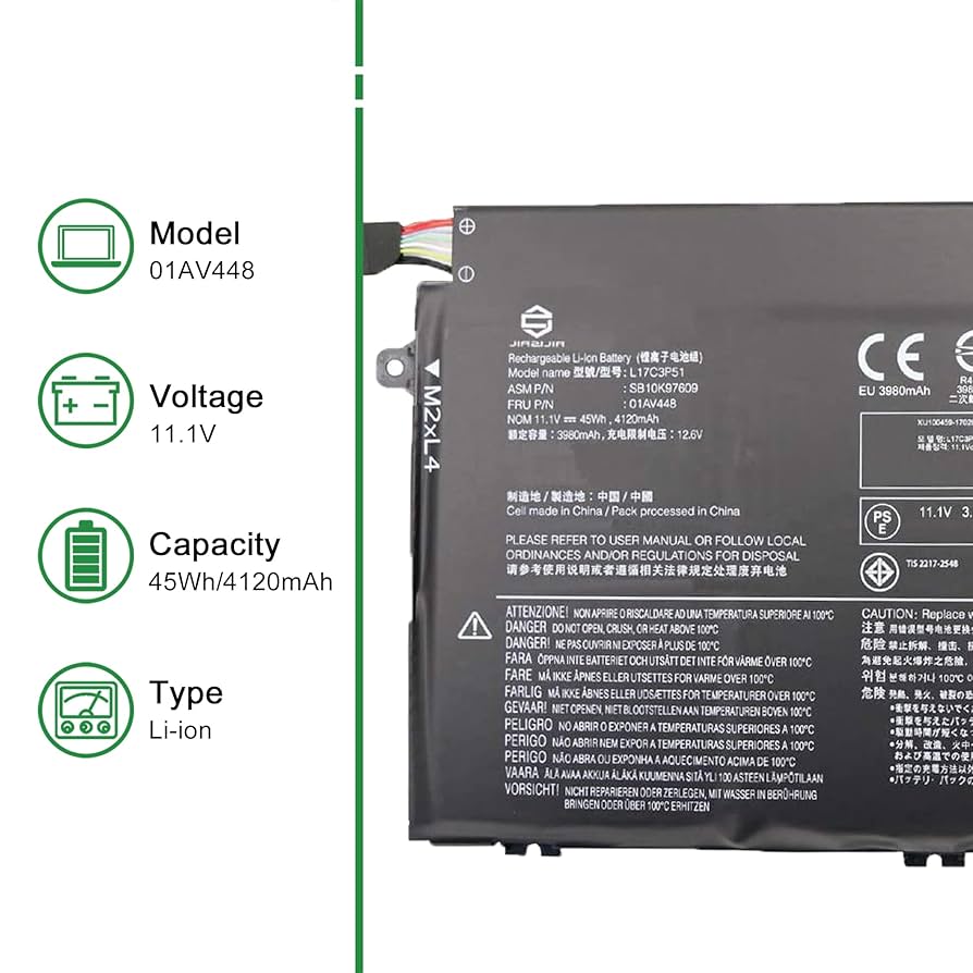Lenovo Li-ion バッテリー L17C4P71 5080mAh Lenovo Li-ion バッテリー L17C4P71 5080mAh