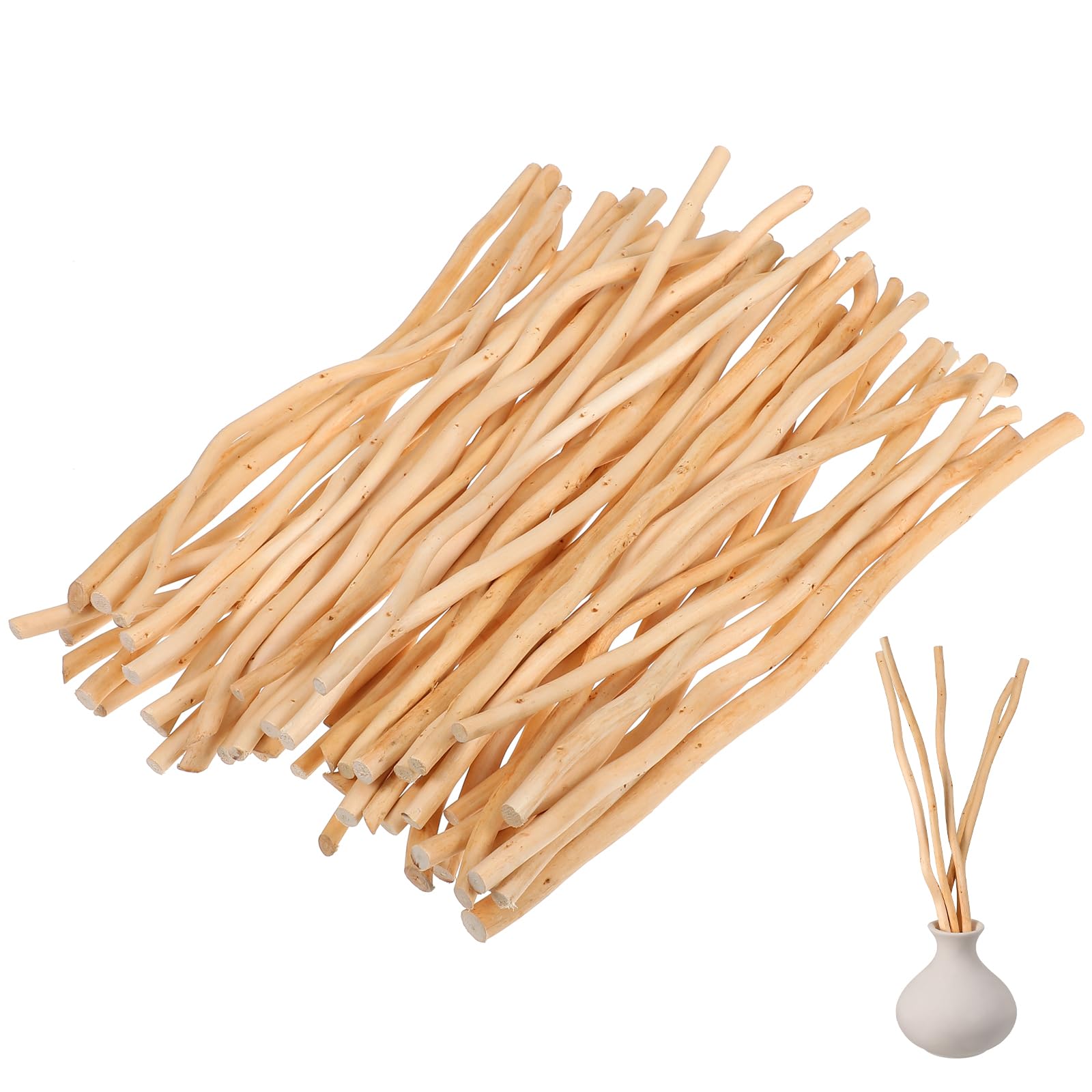Lot de 50 Bâtons de Brindilles de Bois, 30 Cm, Accessoires Photo, Bricolage, Brindilles Naturelles