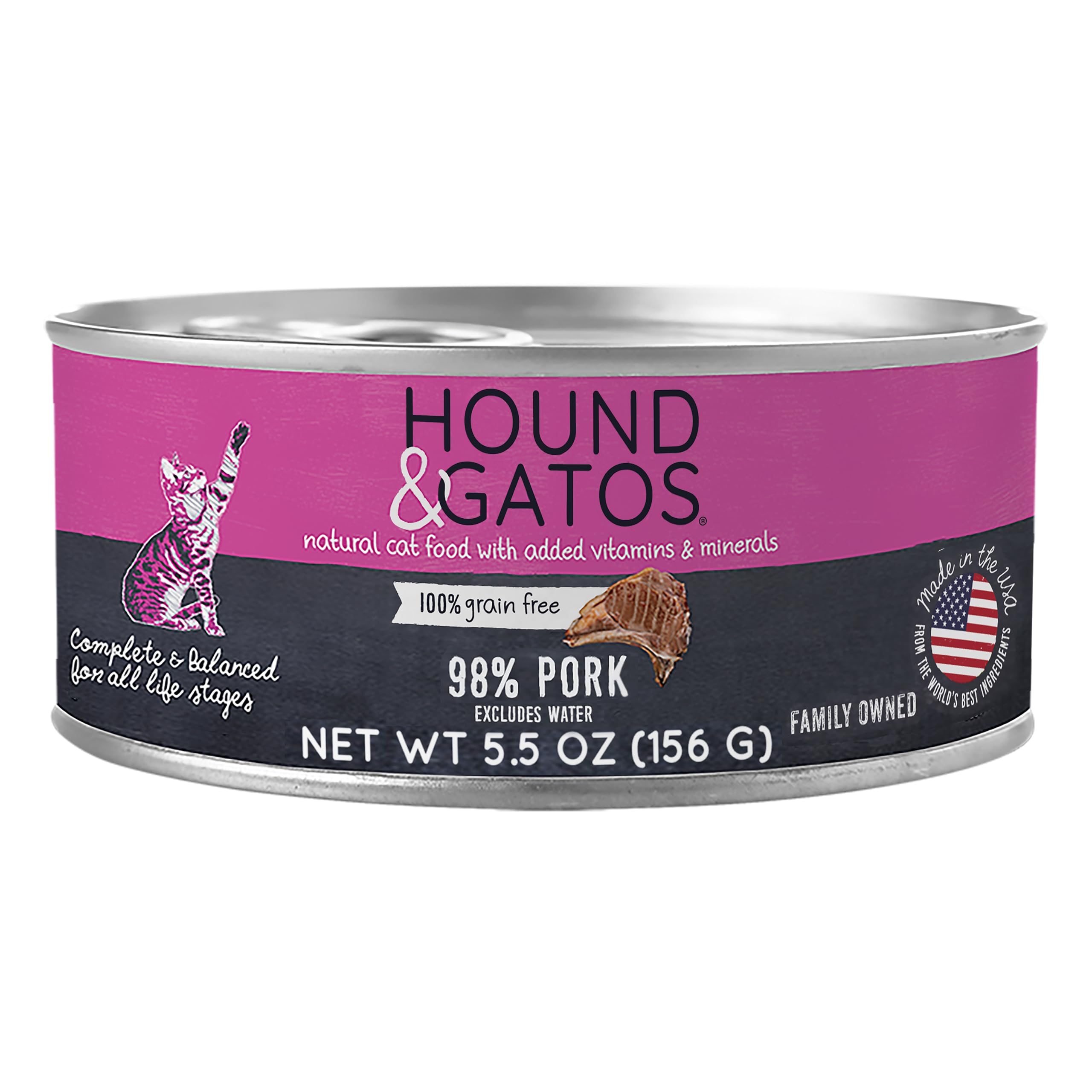 Hound & Gatos 98% Pork Wet Cat Food