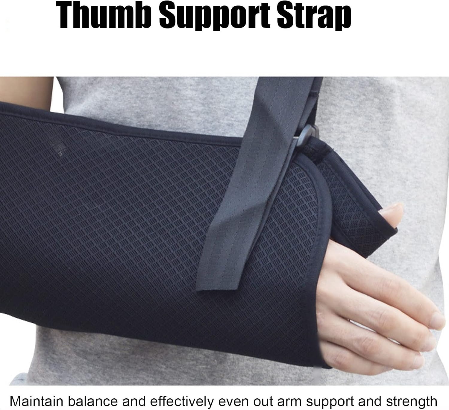 Medical Arm Shoulder Sling for Shoulder Injury with Back Belt Men & Women Shoulder Immobilizer Stabilizer, Lightweigh Arm Support Brace for Broken Fractured Arm,M