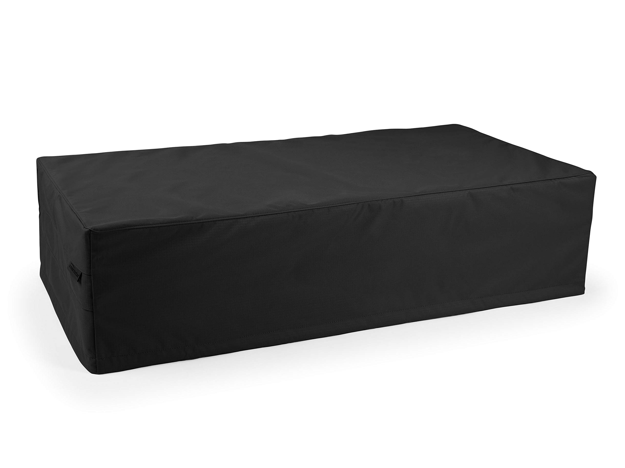 Covermates Rectangular Accent Table Cover - Patio Outdoor Furniture Cover, Water Resistant Outdoor Ottoman/Side Table Cover, Ultima 600D Polyester, 40W x 28D x 22H, Ripstop Black