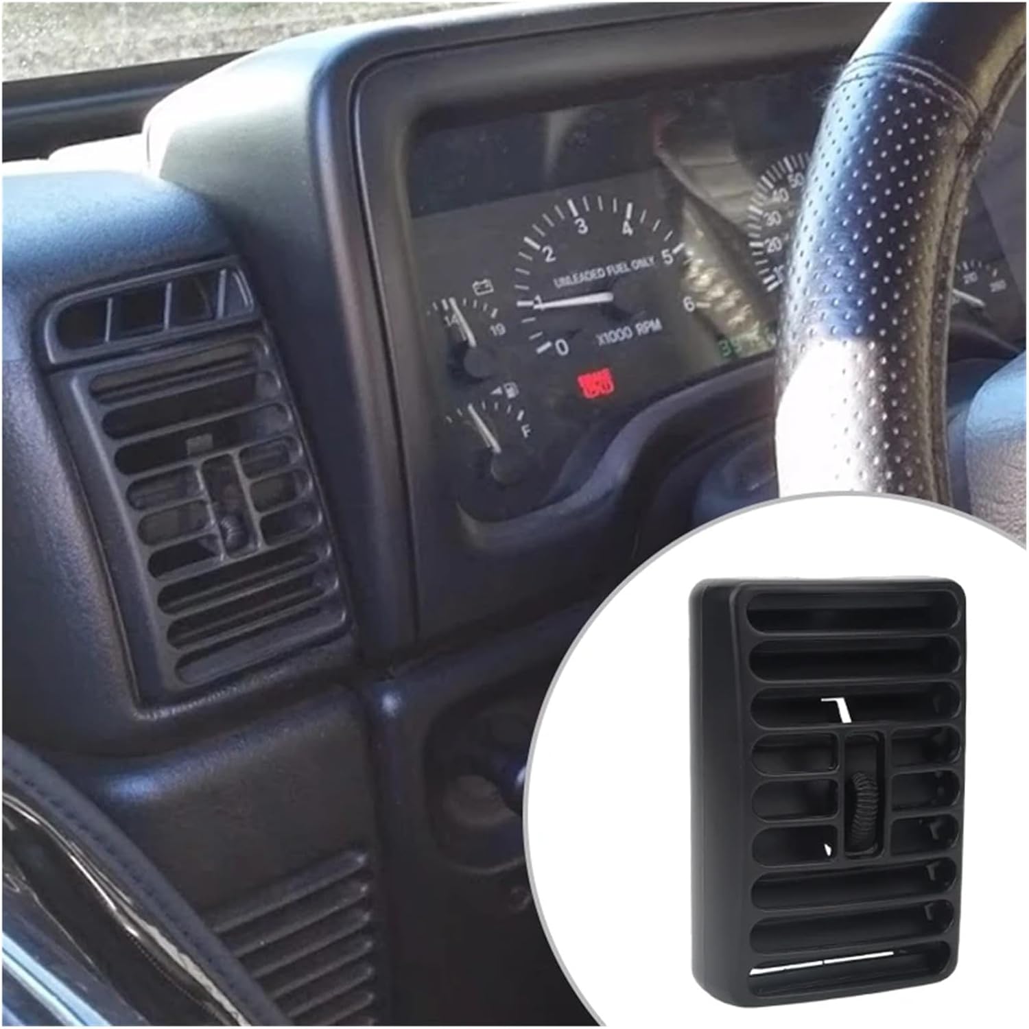 Automotive Air Conditioning Vents Dashboard Air Conditioner Vent Outlet Fit For Jeep Cherokee 1997-2001 Wrangler TJ 1997-2006 5DP55TAZ 5FS10LAZAB 5DP54TAZ nice-looking(1pc Middle Right)