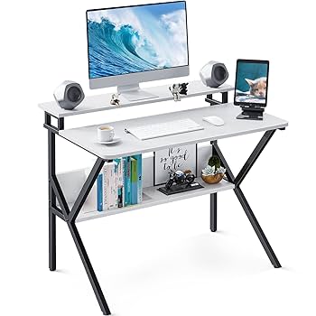 Amazon | KKL 机 pcデスク パソコンデスク コンパクト モニター