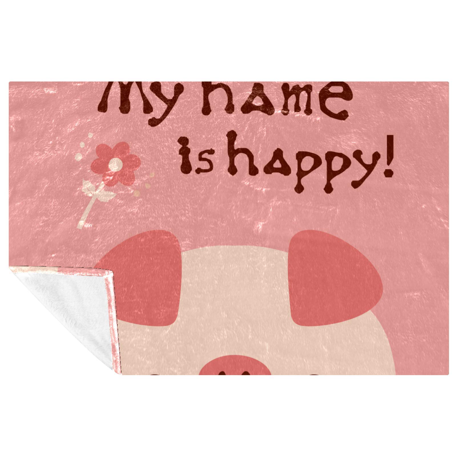 Couverture douce Funny Pig contre le froid sur le canapé et en lit