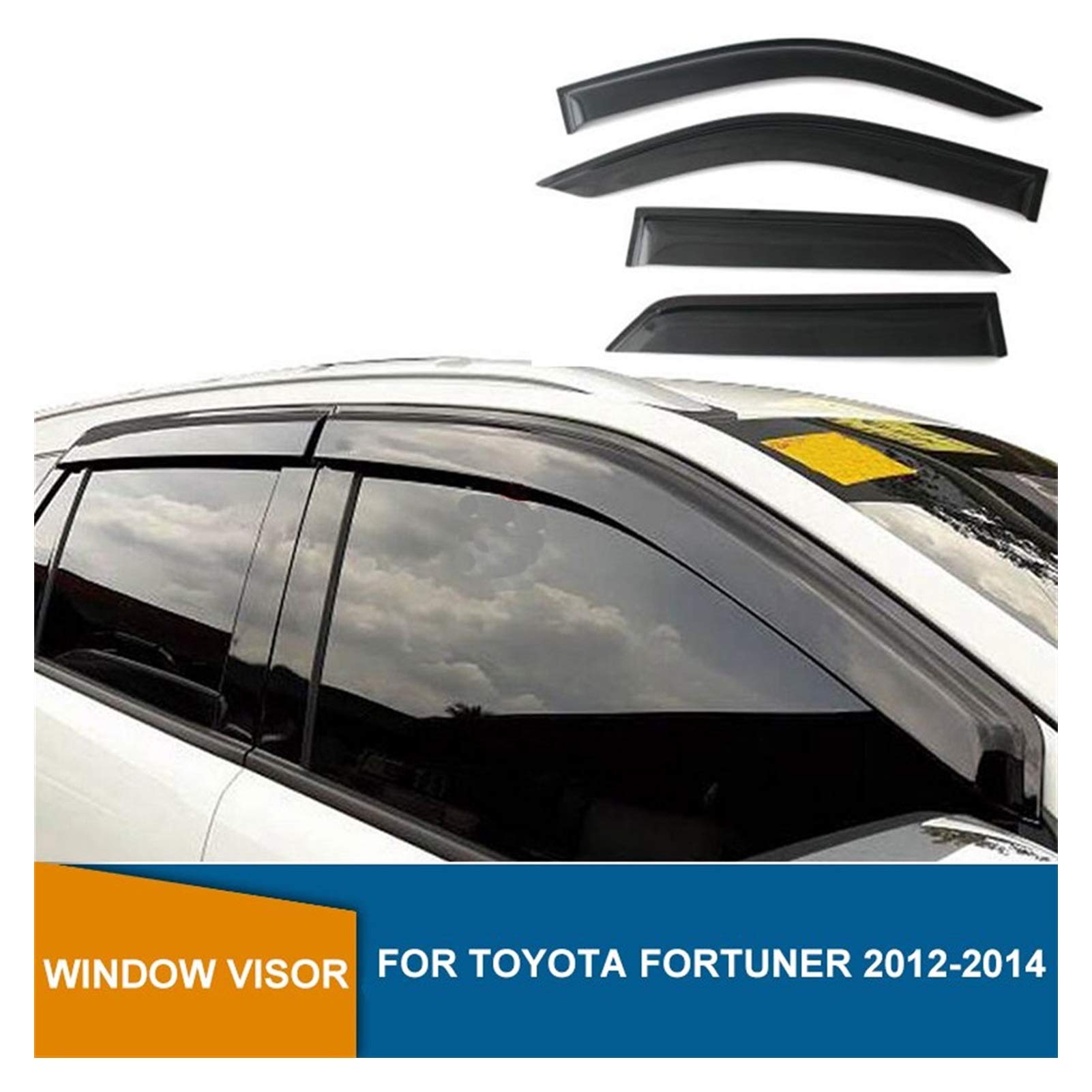 Buy MYDH Window Visor Deflectors for Toyota for Fortuner 2012 2013 2014