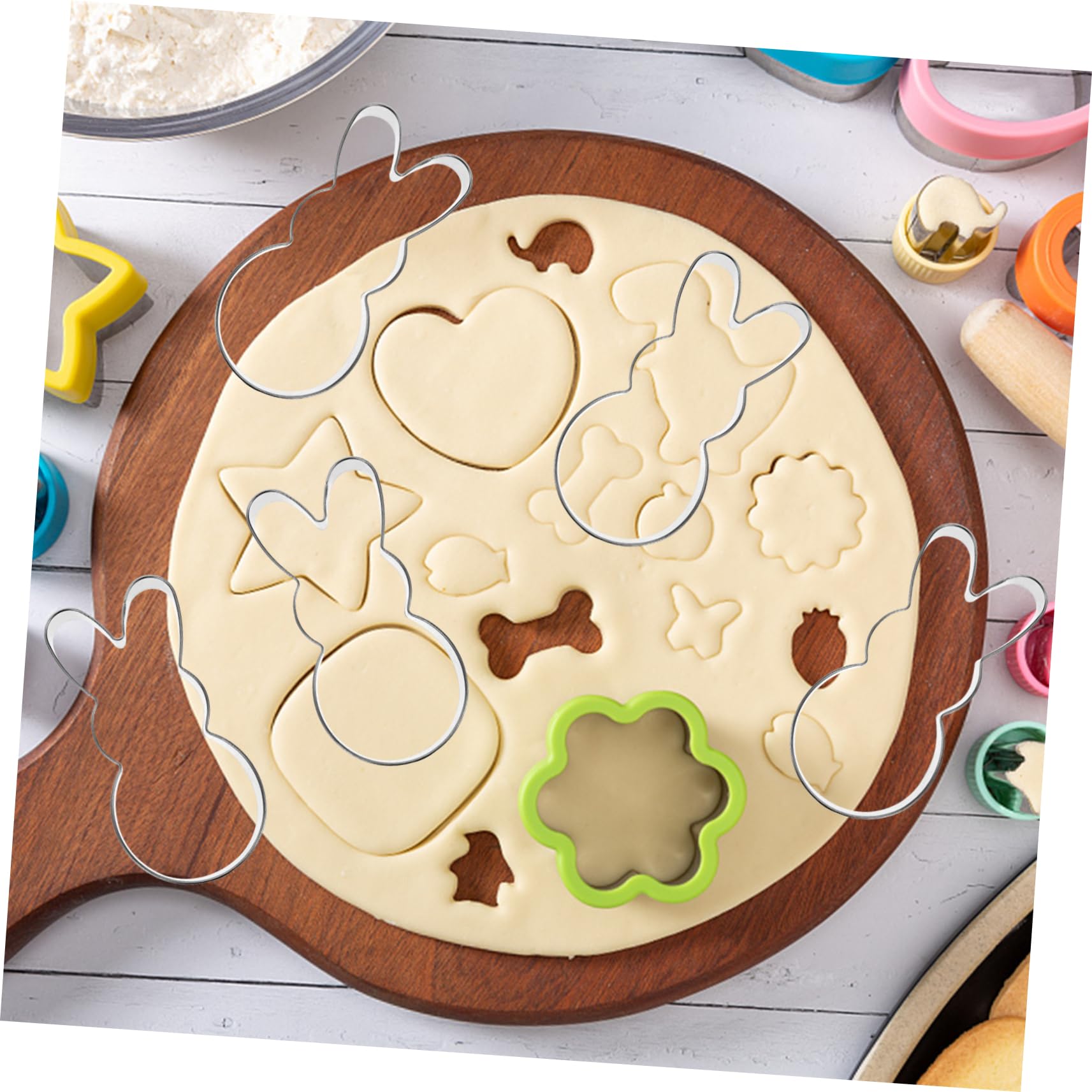 Cabilock 4 Juegos Cortador De Galletas De Conejo Cortador De Galletas De Bebé Cortadores De Galletas Fantasmas Kitchen Gadgets Moldes Para Galletas Molde Pequeño Para Galletas 6 Piezas * 4