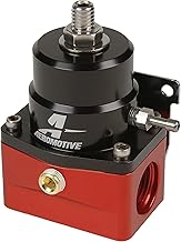 13101 A1000 EFI Fuel Pressure Regulator, Adjustable 40-75 PSI, Injected Return-Style, Red