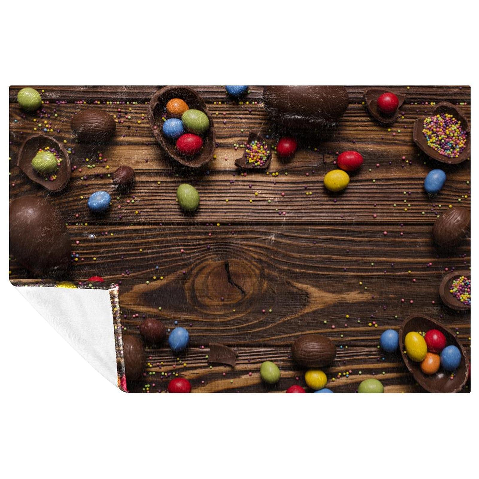 Couverture douce de Pâques 150x100 cm plaid chaud canapé lit