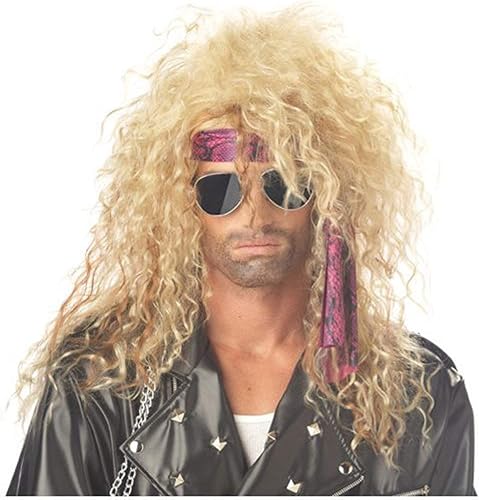 Peluca de rockero Heavy Metal de California Costumes, talla única , Rubia