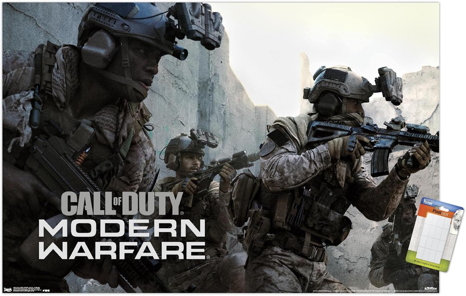 Trends International Call of Duty: Modern Warfare - Campaign Wall Poster, 22.375" x 34", Premium Poster & Mount Bundle