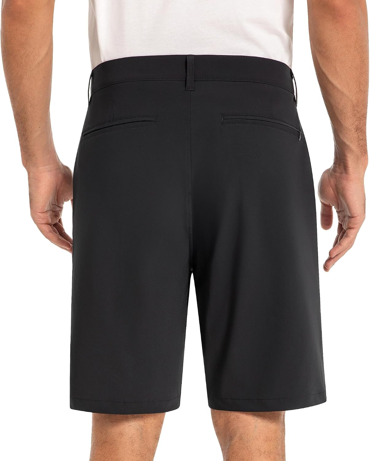Alpine Swiss Walter Mens Golf Shorts 8.5” Inseam Hybrid Dress Shorts Lightweight Quick Dry Chino Shorts Casual