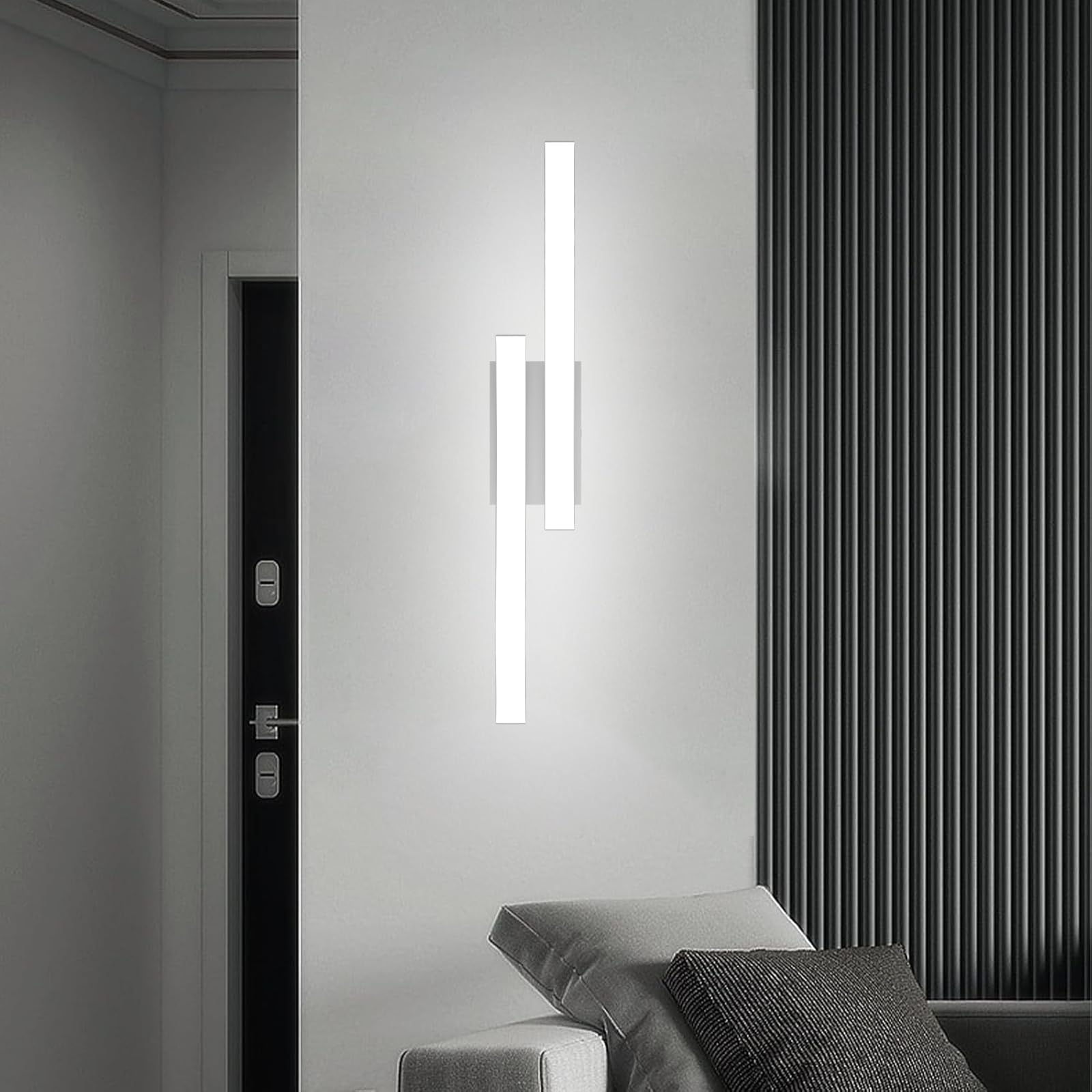 Voltix Applique da Parete Interno LED 10W–Lampada da Parete Moderna per Camera da Letto, Corridoio, Soggiorno–Applique Camera da Letto per Illuminazione Elegante e Funzionale (Bianco Freddo - 6500K)