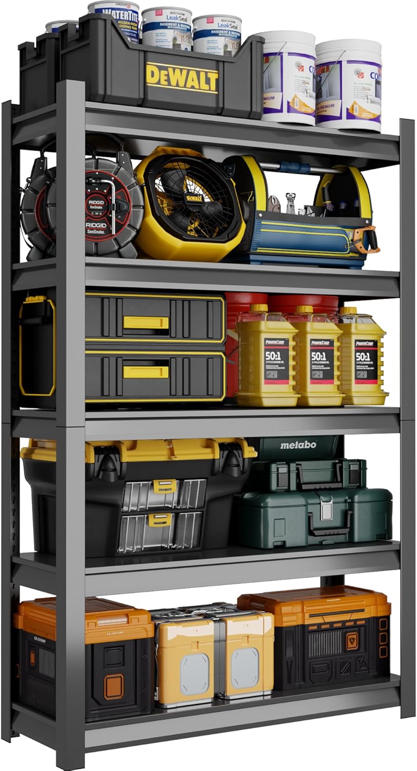 ZLBRDS 48" W Garage Shelving, 2800LBS Heavy Duty Shelving