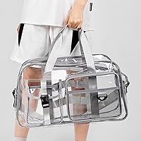 Vista 102 de Pequeña bolsa de gimnasio para mujer, bolsa de viaje con compartimento para zapatos