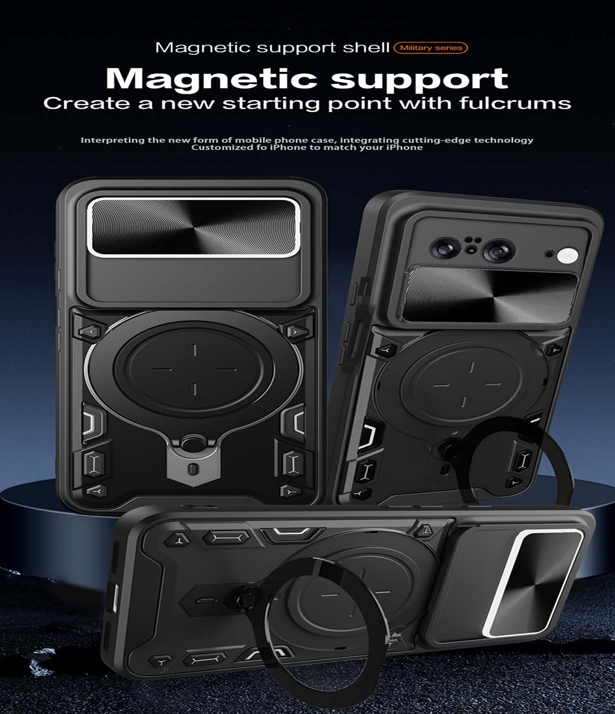 Custodia Per Google Pixel 6A In Silicone TPU Con Anello Di Supporto E Design Elegante Placcato Oro
