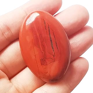 Natural Red Jasper Mini Oval Palm Pocket Healing Crystal Massage Spa Energy Stone,Crystals and Healing Stones