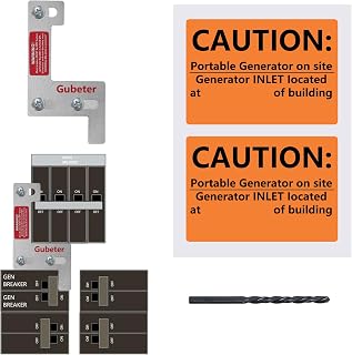 Generator Interlock Kit Compatible with ITE, Siemens, Gould and murray150 or 200Amp Panel, 1 1/4 Inch Spacing Between Main Circuit Breaker and Generator Circuit Breaker, Electrical Interlock Kit