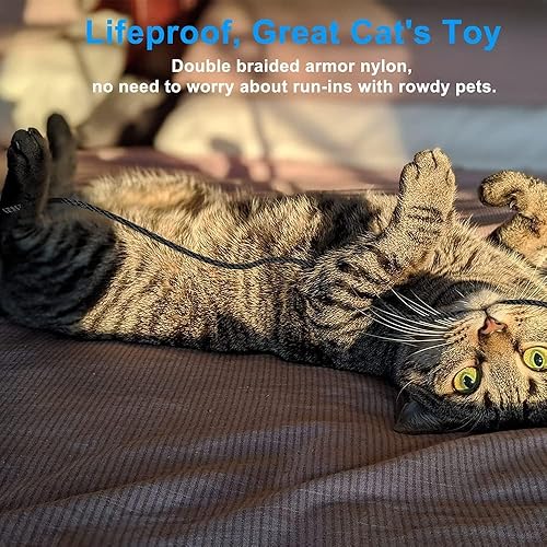 Miniatura 5 de Cable de carga para iPhone más largo de 26 pies, cable de carga USB a Lightning de 26 pies, cable de carga rápida de nailon trenzado de nailon para