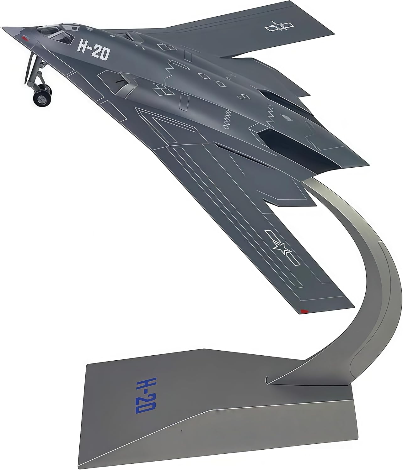 1/200 H-20 Alloy Airplane Metal Model Diecast Airplane Bomber with Stand for Adult Collection Home Office Gifts
