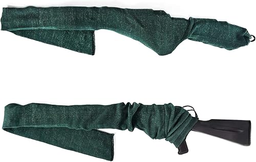 Miniatura 7 de GUGULUZA Paquete de 4 calcetines gruesos para rifle de almacenamiento y escopetas con o sin alcance, tratados con silicona, cierre de cordón, 52